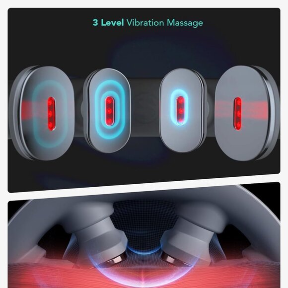 SKG Neck Massager with Heat Electric Red Light Pulse Vibration K5-3PRO - Picture 5 of 9